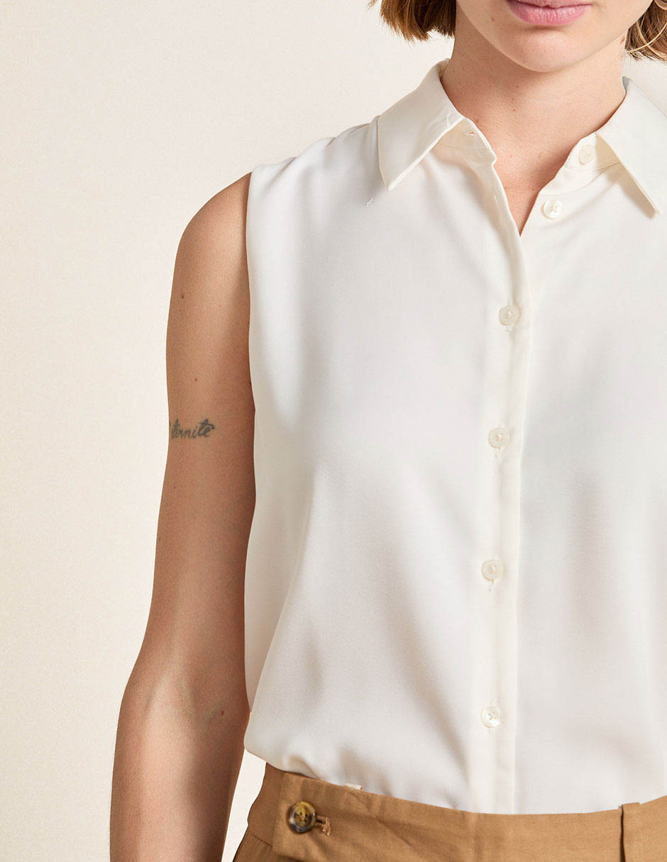 Camisa sin manga para mujer 4