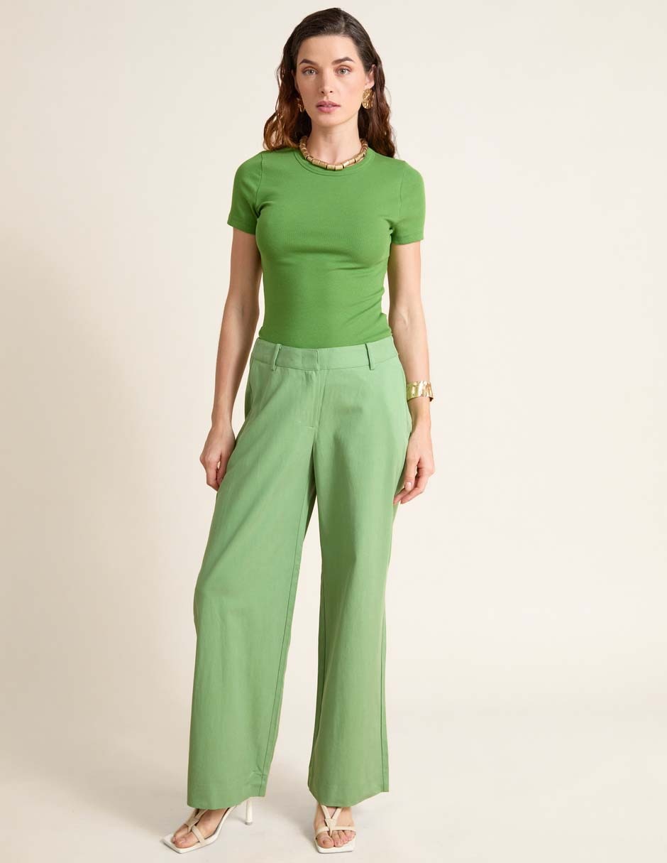 Pantalón de vestir amplio para mujer 3