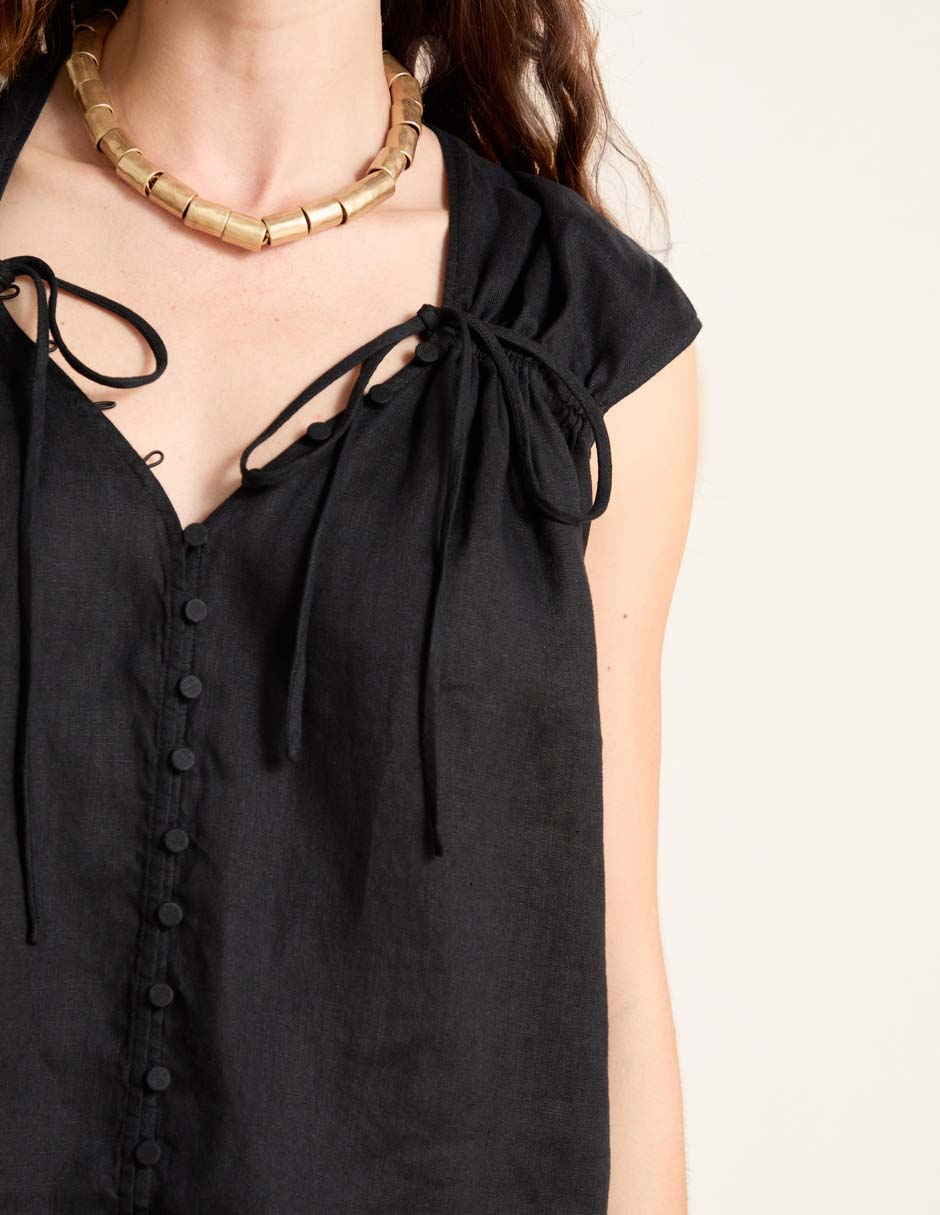 Blusa manga corta para mujer 4