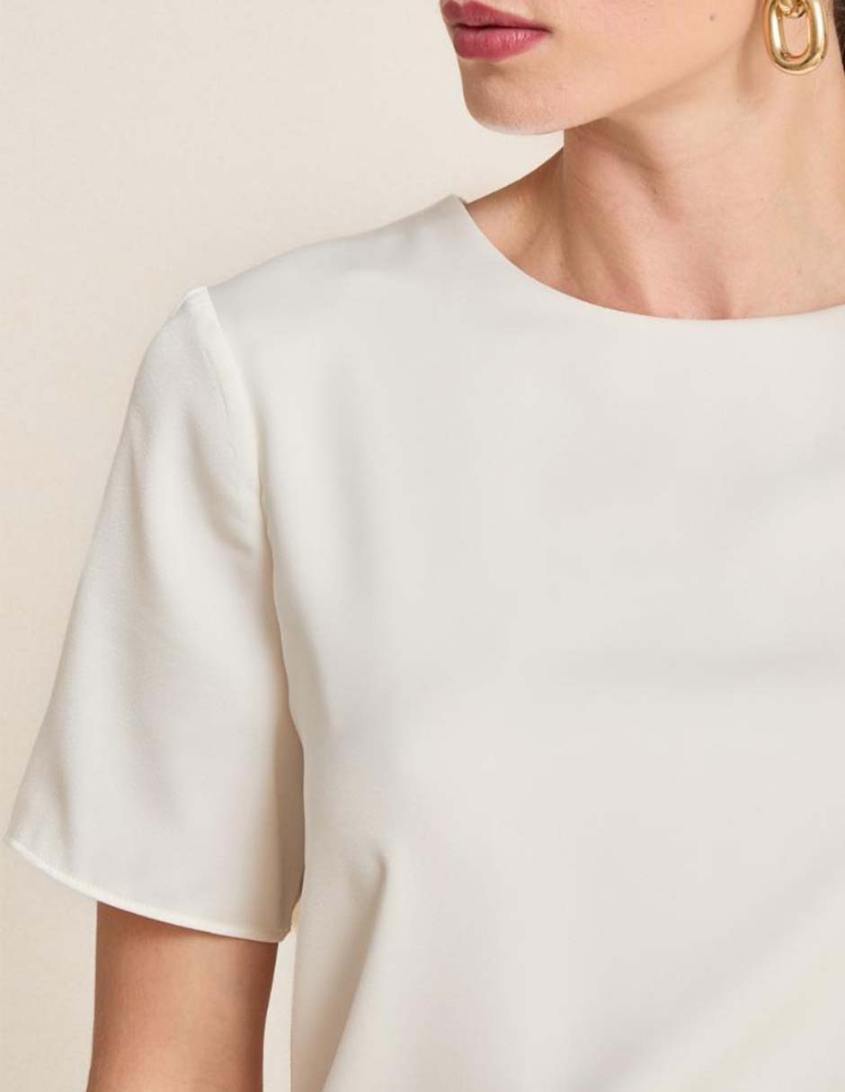 Blusa manga corta para mujer 4
