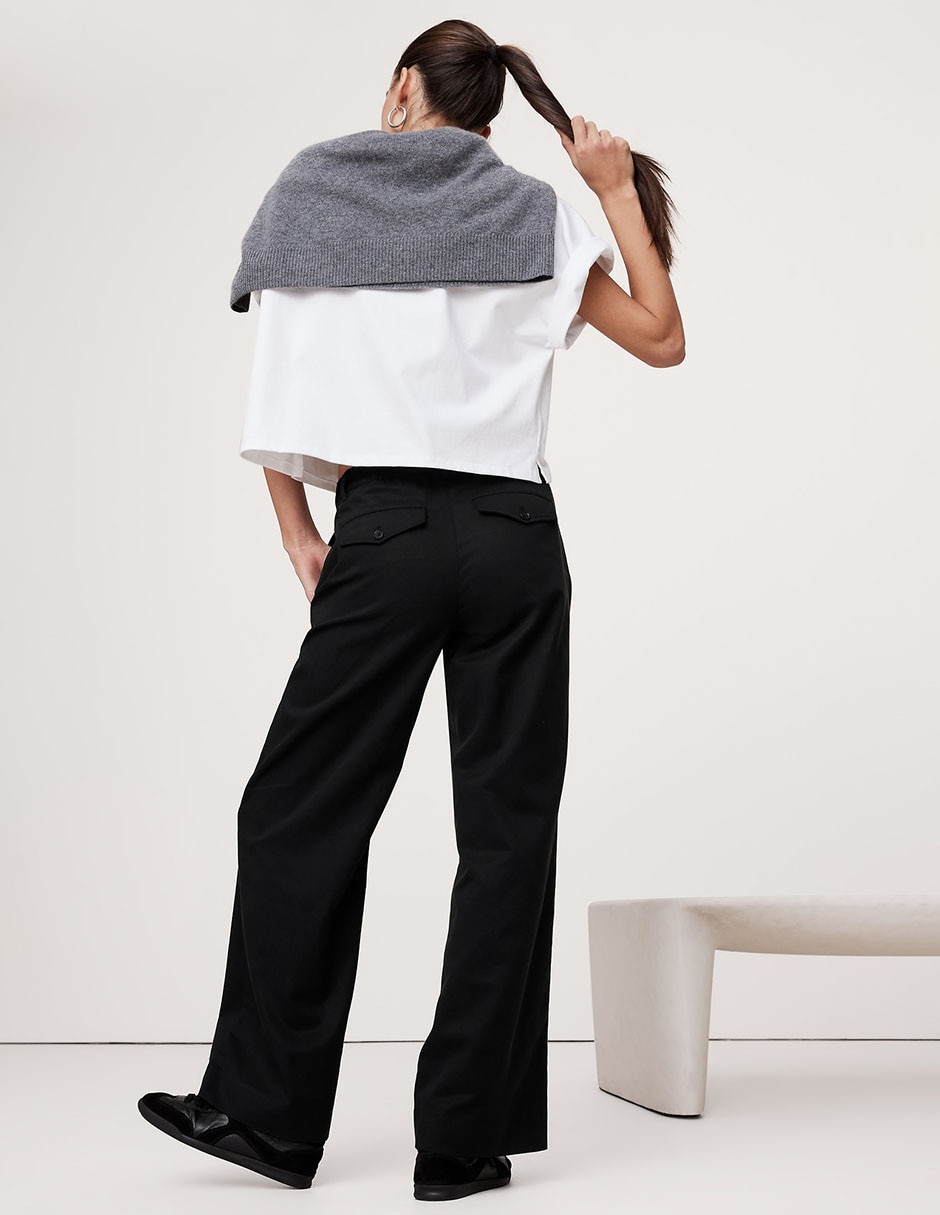 PANTALÓN BANANA 887726 POLIÉ, G, NEGRO