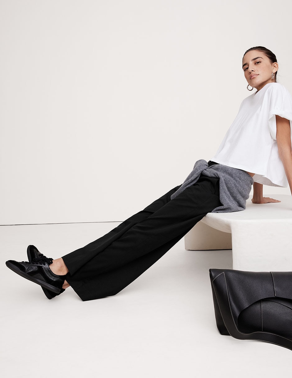 PANTALÓN BANANA 887726 POLIÉ, G, NEGRO