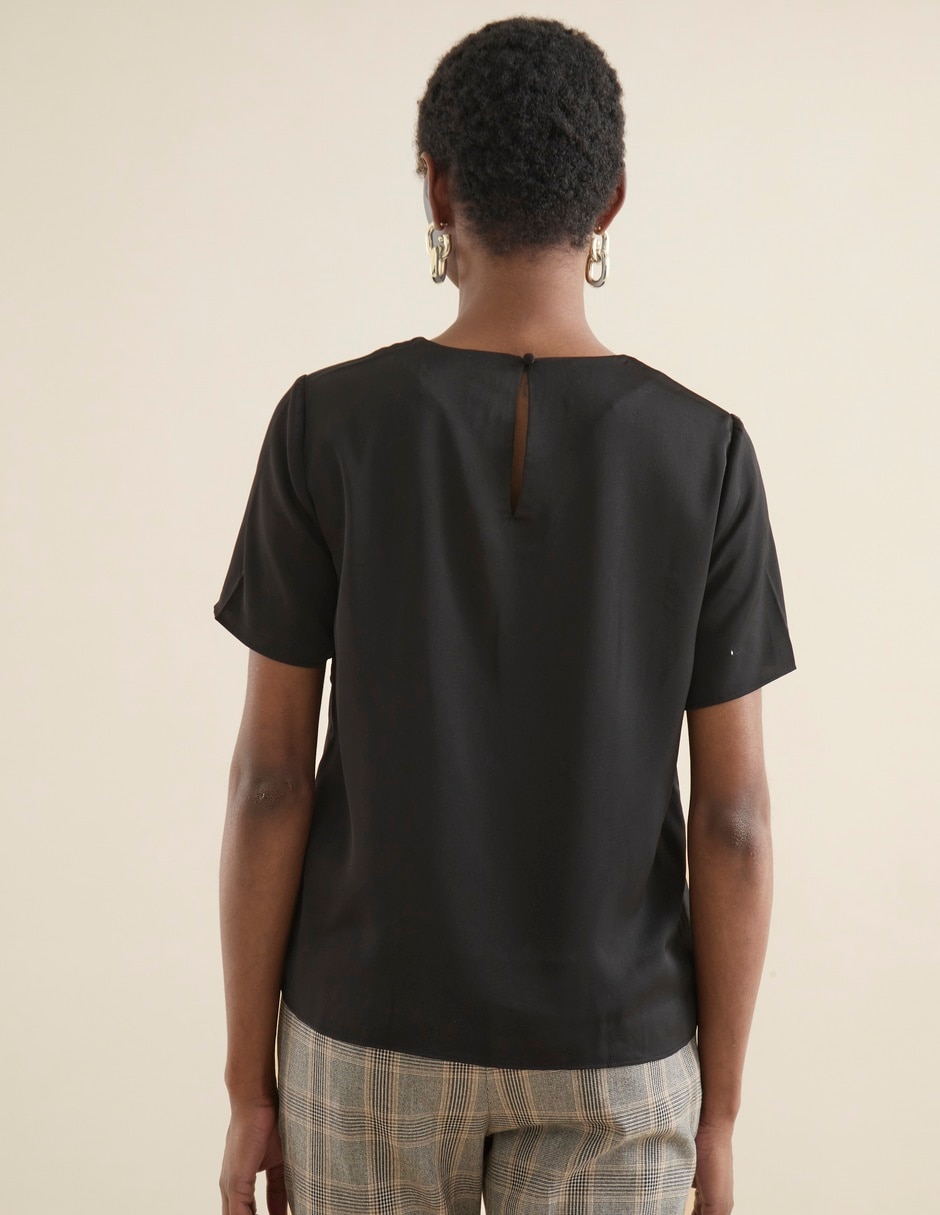 Blusa manga corta para mujer