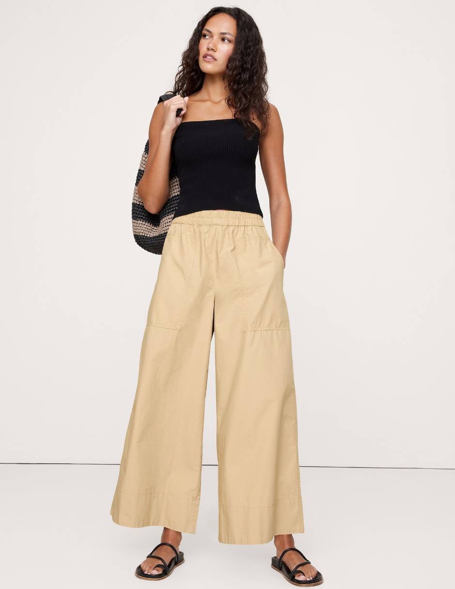 Pantalón relaxed amplio para mujer 1