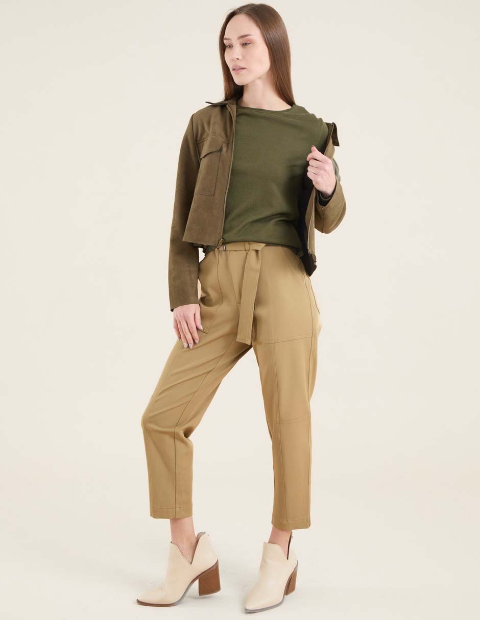 Suéter cuello redondo para mujer