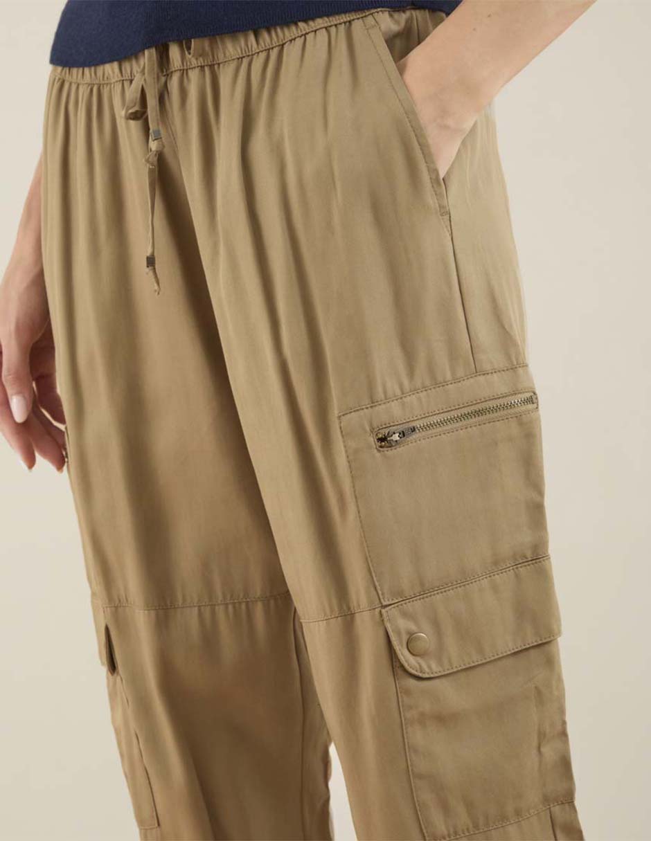 Pantalón cargo straight para mujer 4