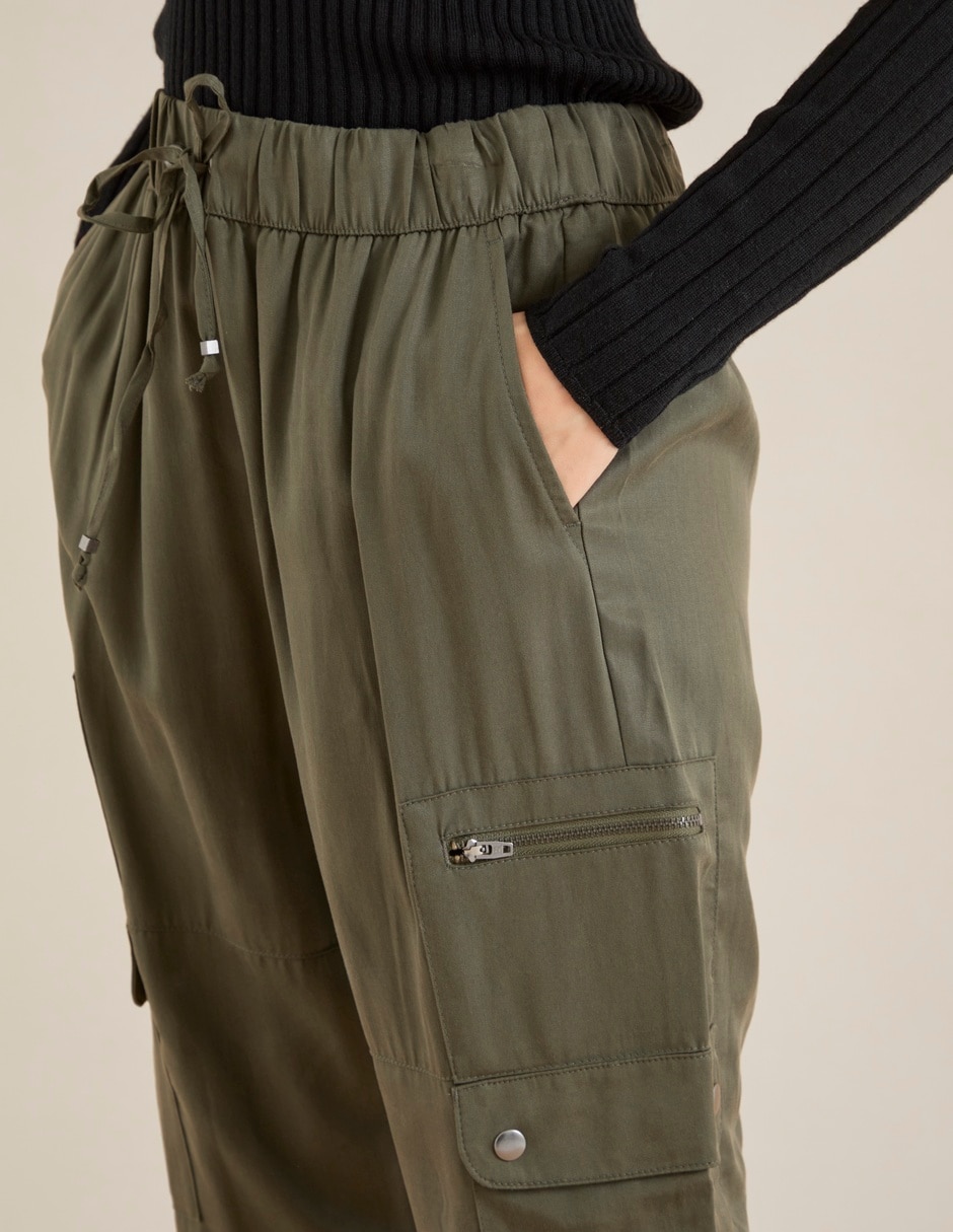 PANTALÓN BANANA 776844, 2XG, VERDE OLIVO