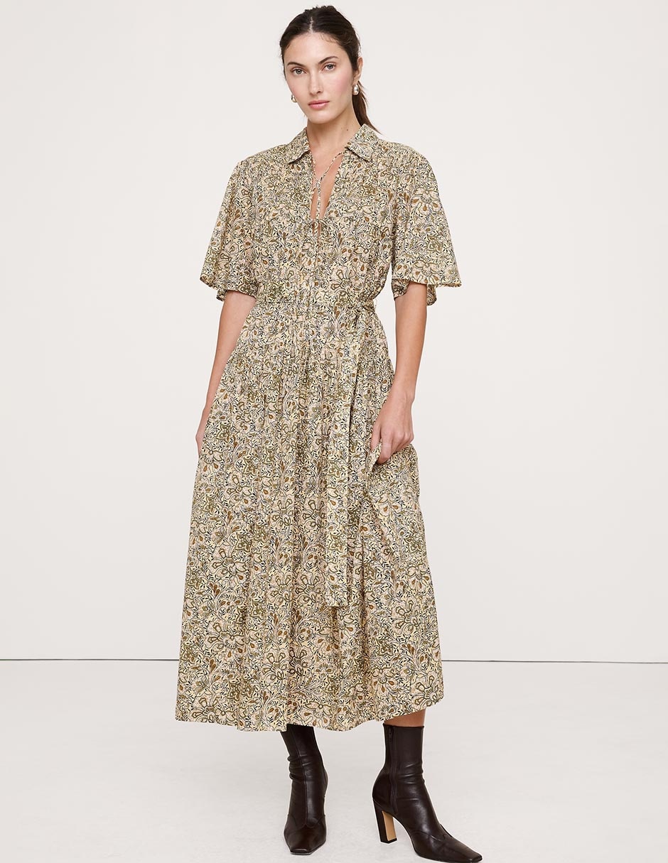 Vestido midi casual para mujer