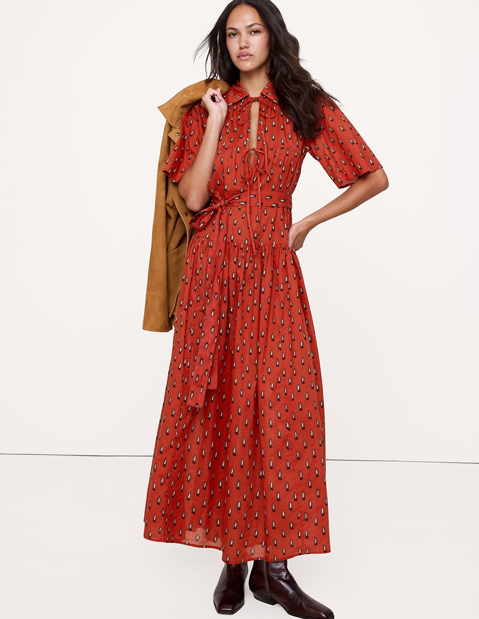 Vestido midi casual para mujer