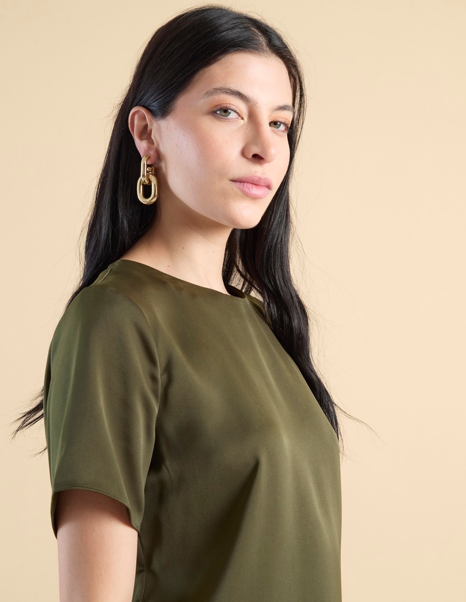 Blusa manga corta para mujer