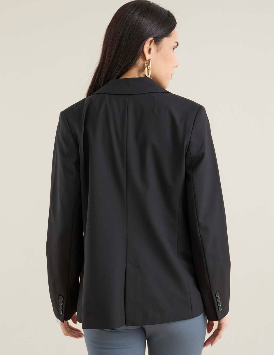 SACO SASTREADO BANANA 817467 N, 4, NEGRO
