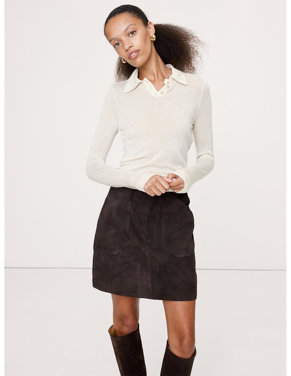 Playera tipo polo para mujer 1