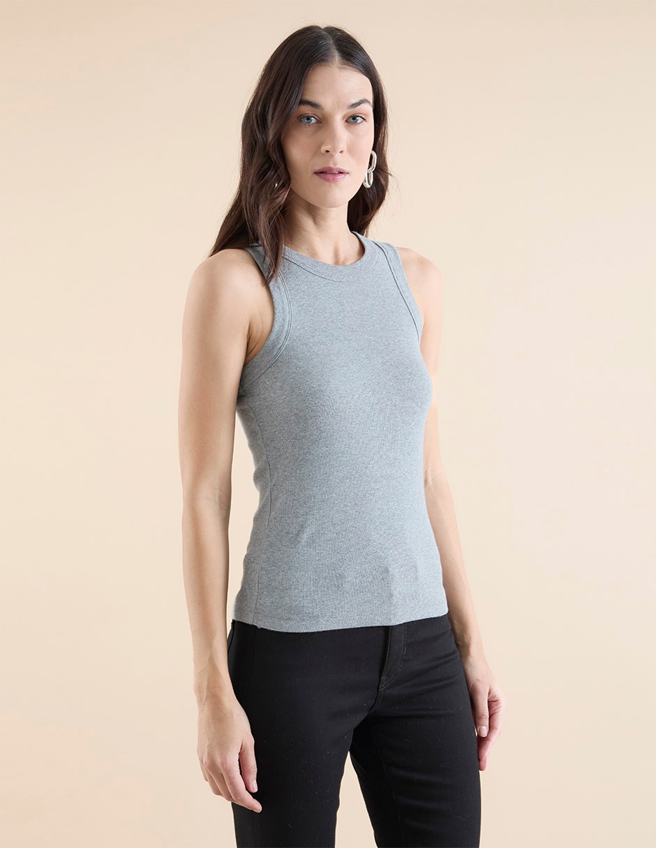 Playera cuello redondo para mujer