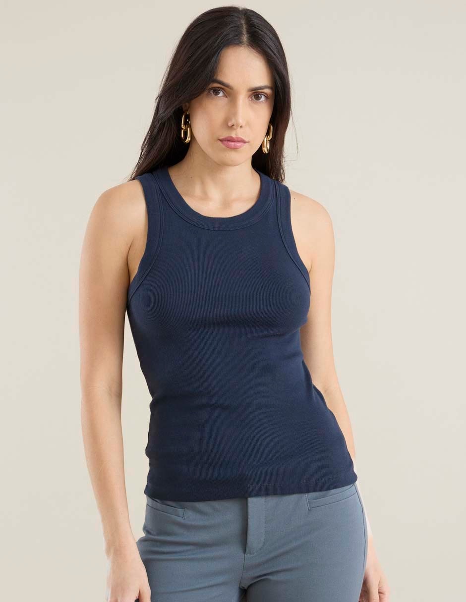 Playera cuello redondo para mujer