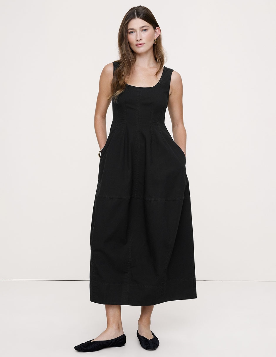 Vestido midi casual para mujer Vestido midi casual para mujer