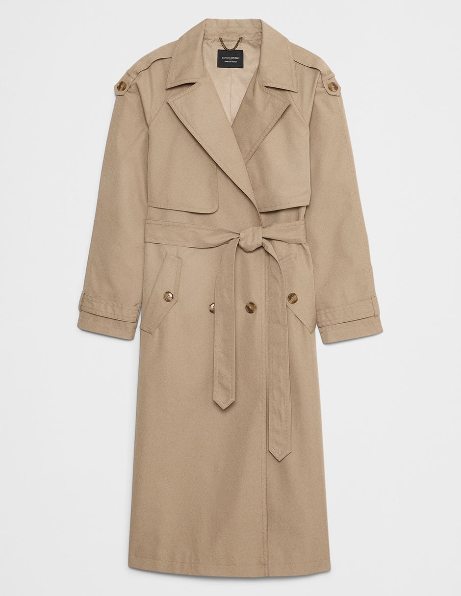 Gabardina con bolsillos para mujer 4