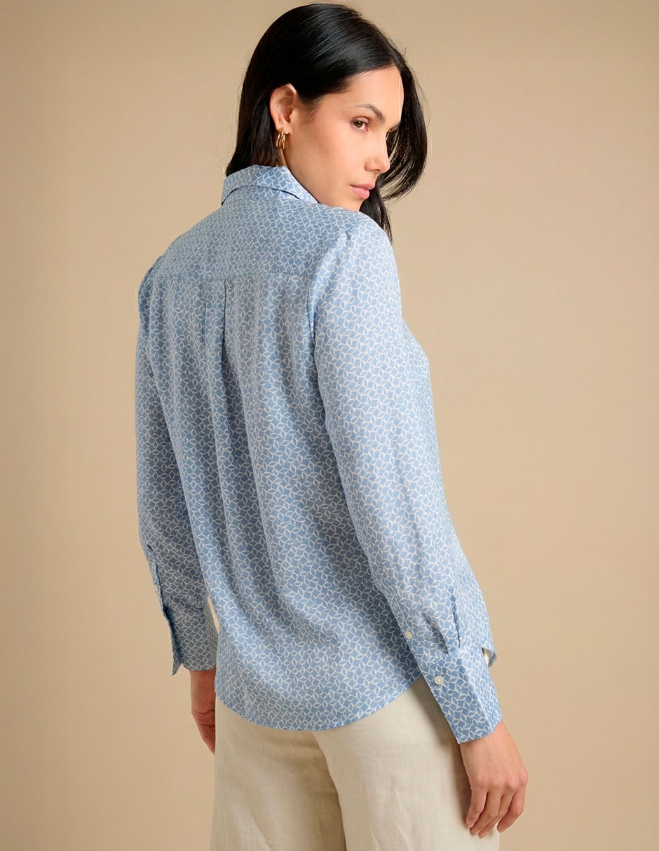 CAMISA BANANA 88240, XCH, AZUL OBSCURO