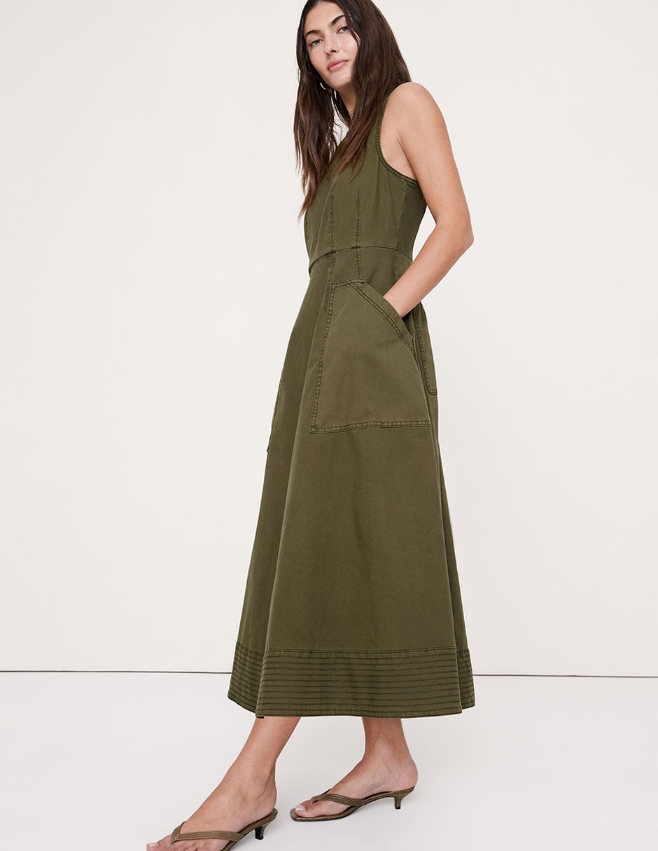 Vestido largo casual para mujer