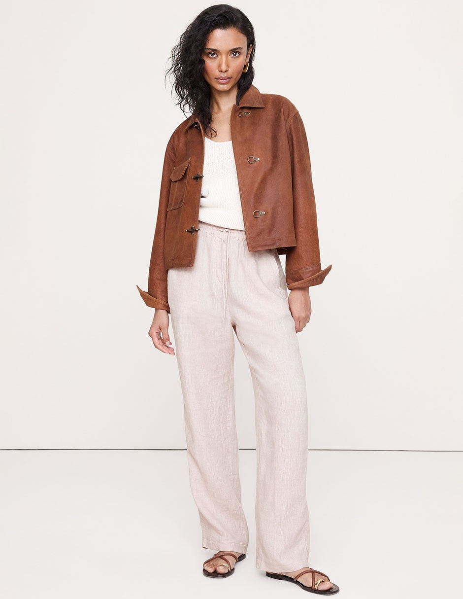 Pantalón relaxed straight para mujer