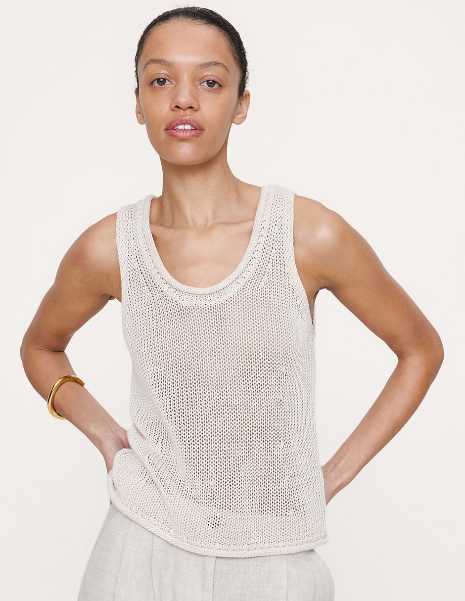 Suéter cuello redondo para mujer