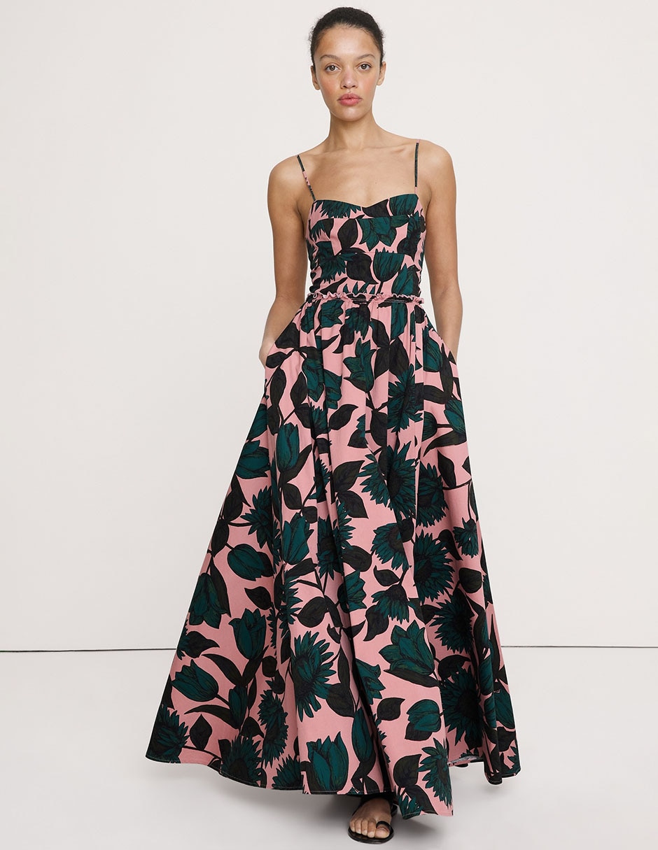 Vestido maxi de fiesta escote corazón Vestido maxi de fiesta escote corazón