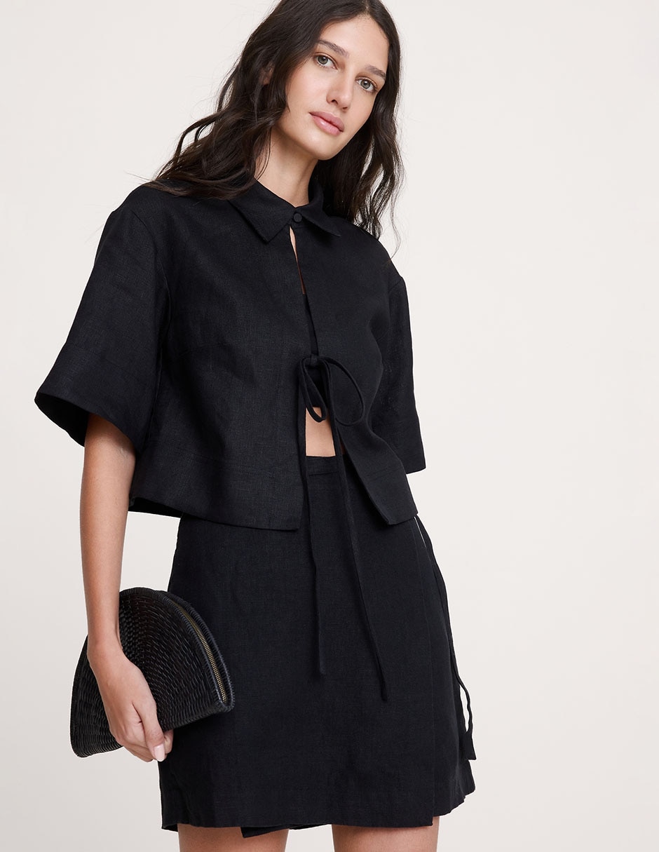 BLUSA BANANA 875208 AMPLIA N, M, NEGRO