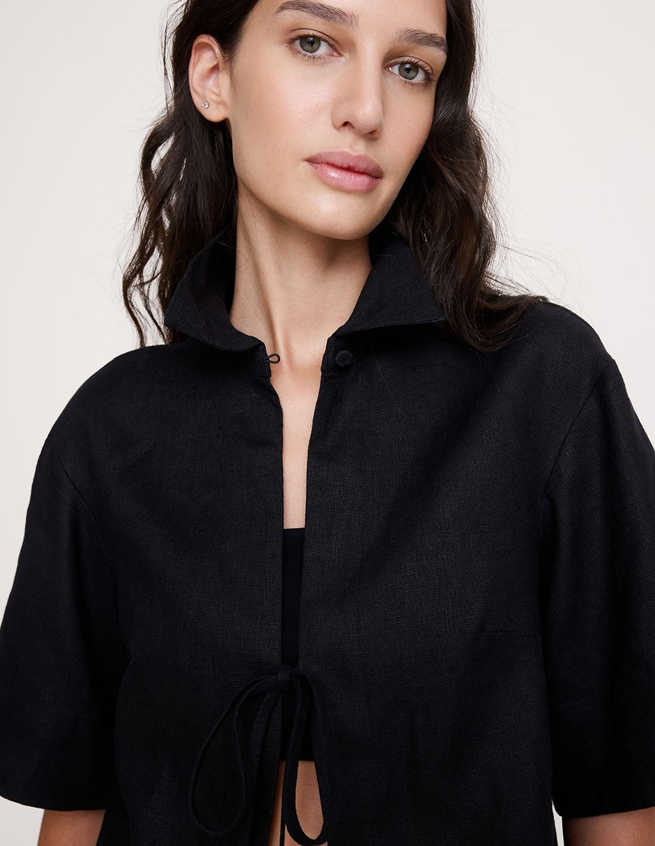 BLUSA BANANA 875208 AMPLIA N, M, NEGRO
