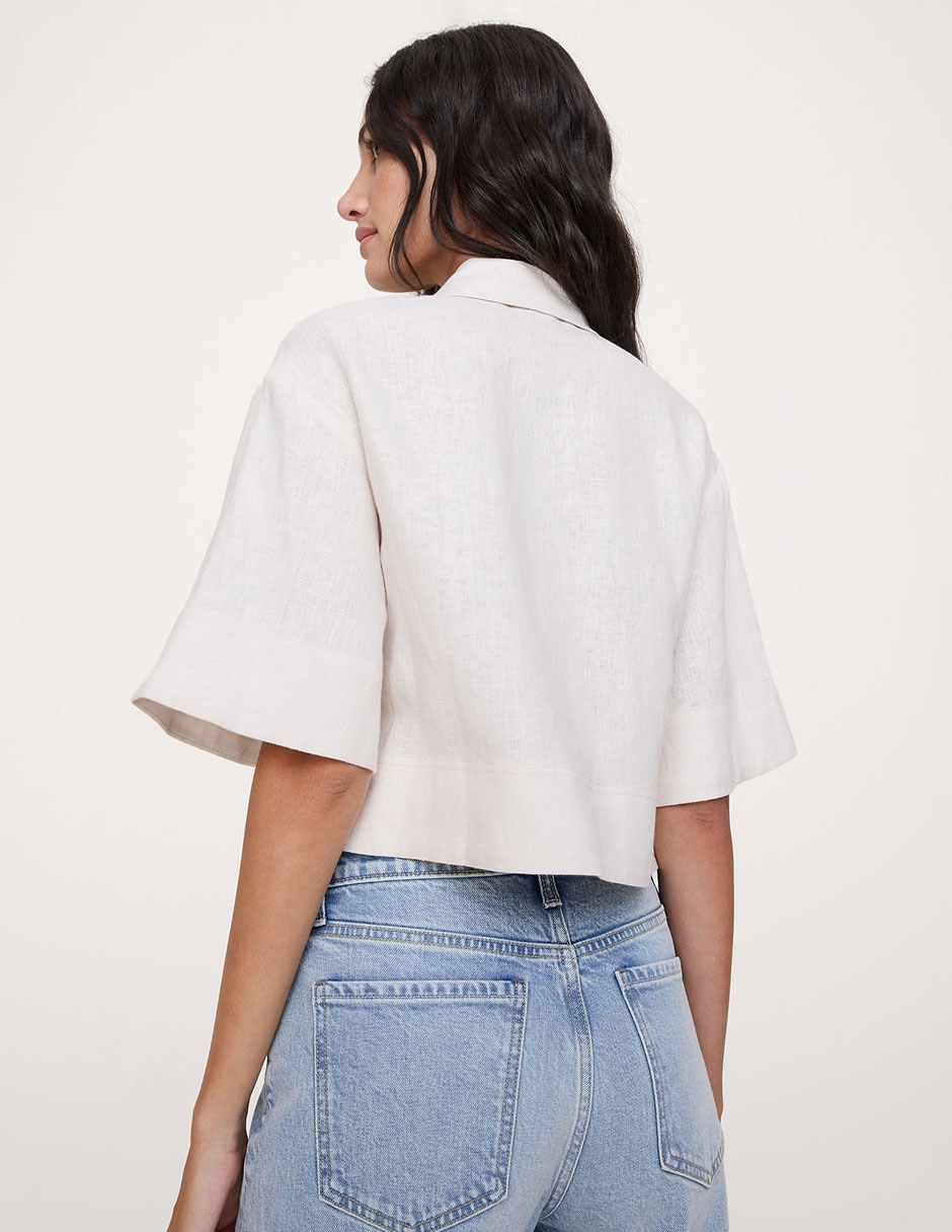 Blusa manga al codo para mujer 2
