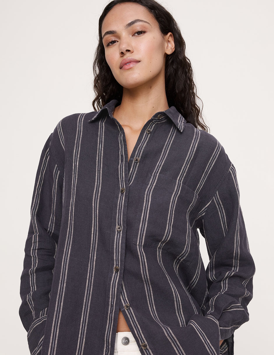 CAMISA BANANA 875218, XG, AZUL MARINO