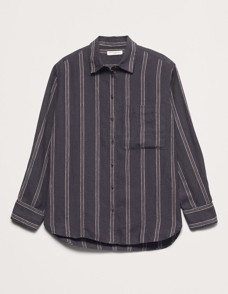 CAMISA BANANA 875218, XG, AZUL MARINO