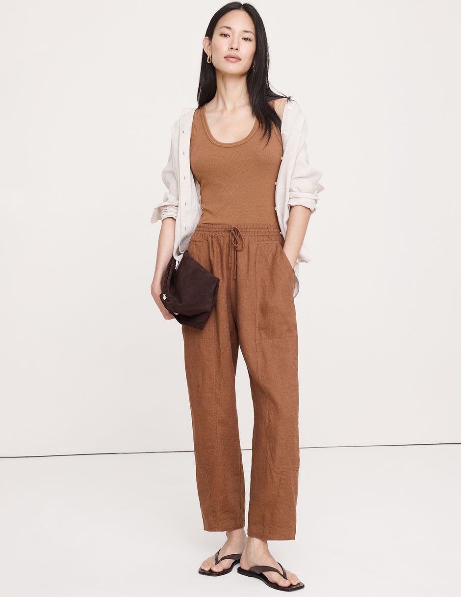 Pantalón barrel para mujer