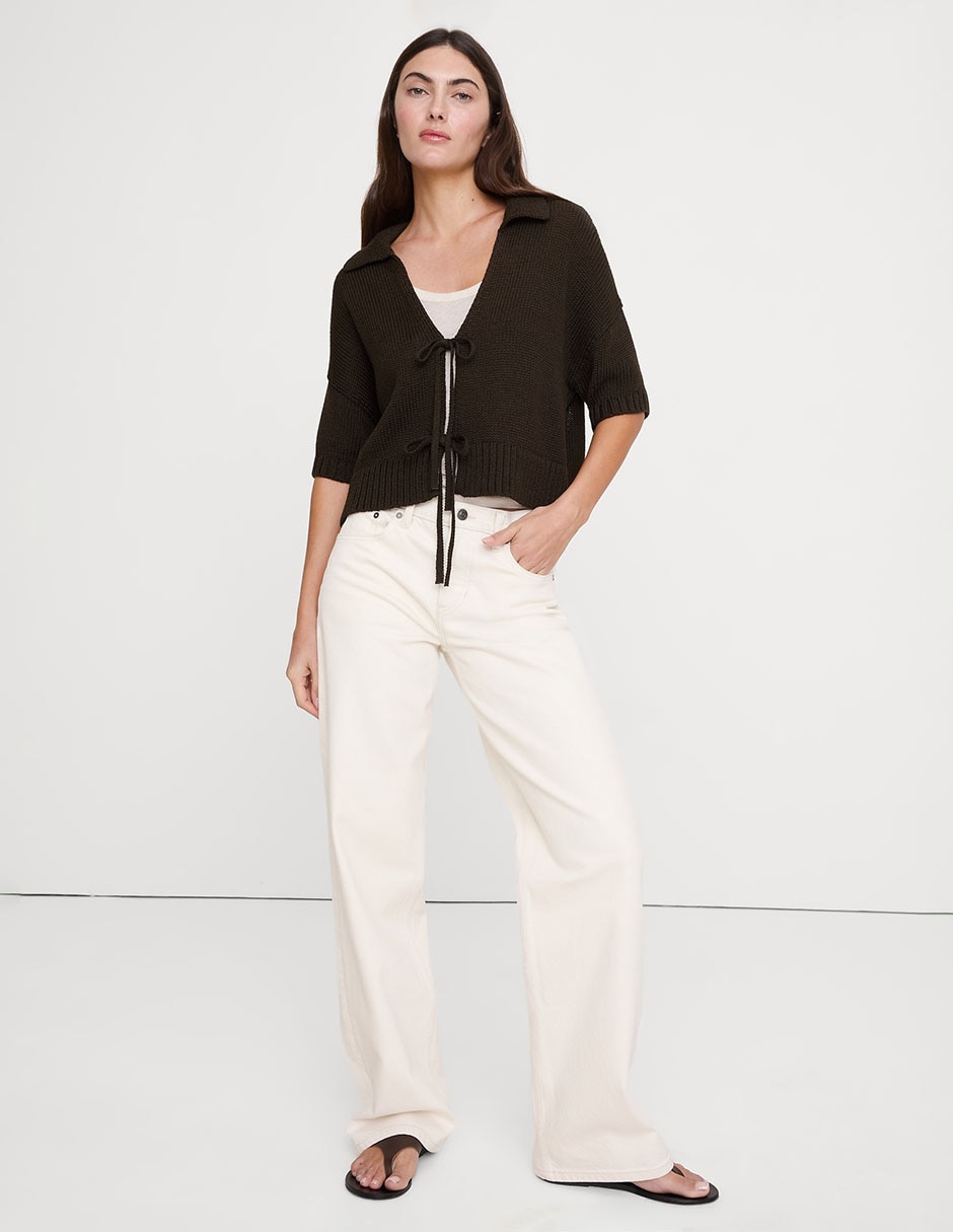 Suéter cuello camisero para mujer Suéter cuello camisero para mujer