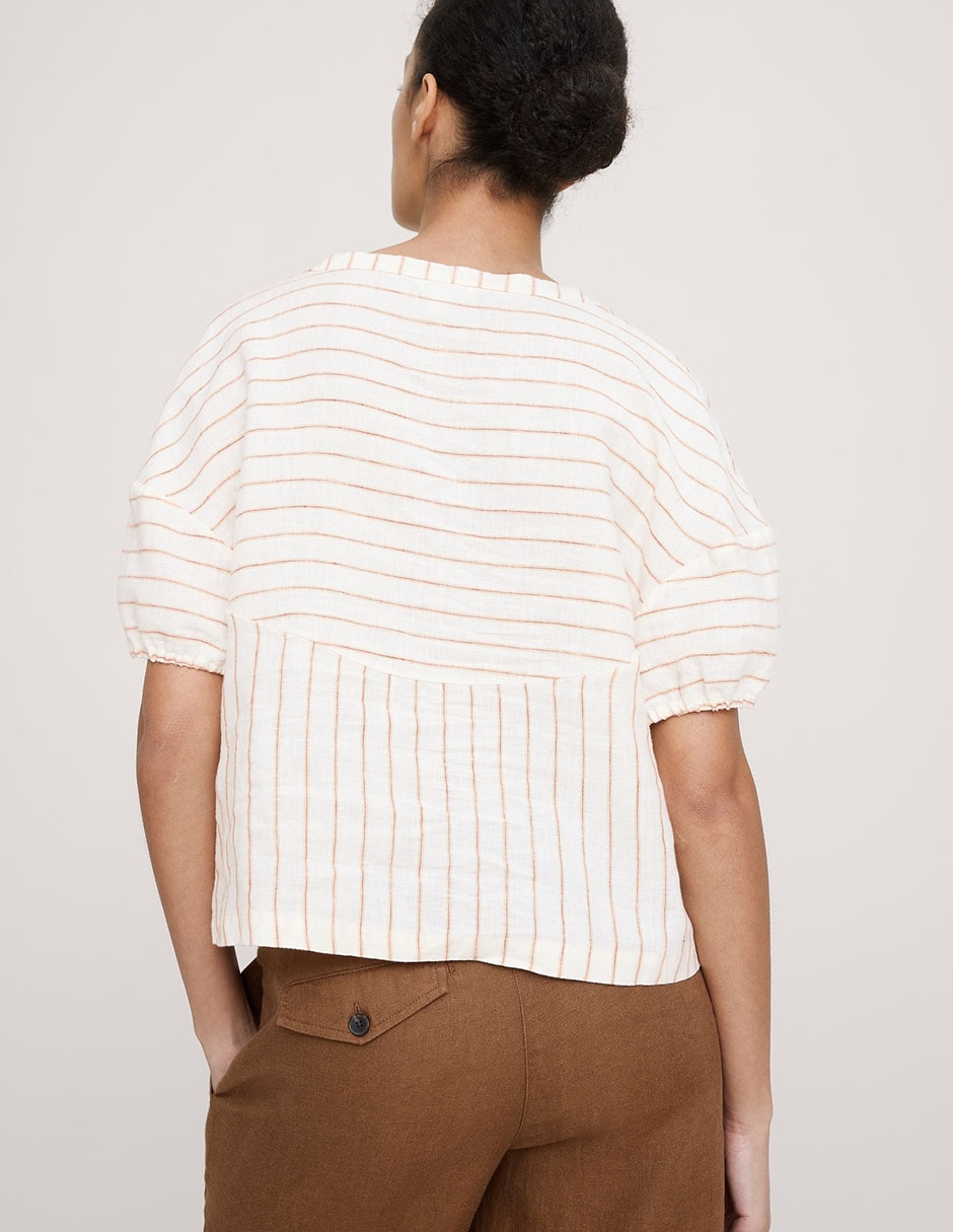 Blusa manga corta para mujer