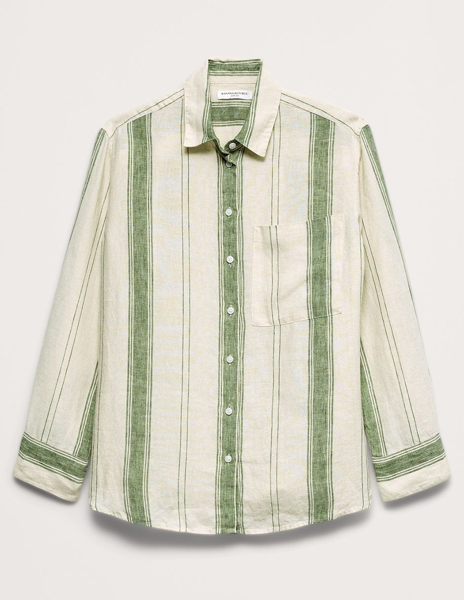 CAMISA BANANA 875218 A, XCH, VERDE OLIVO