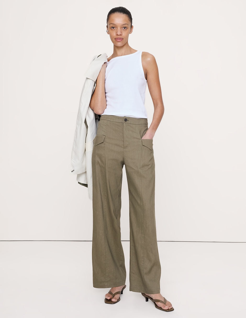 Pantalón relaxed straight para mujer