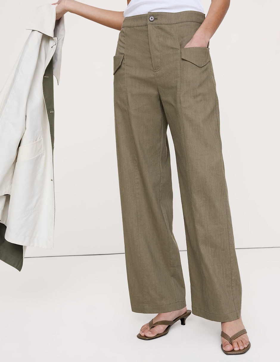 Pantalón relaxed straight para mujer